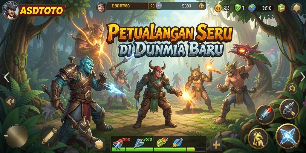 Tampilan gameplay ASDTOTO yang penuh petualangan dan tantangan.