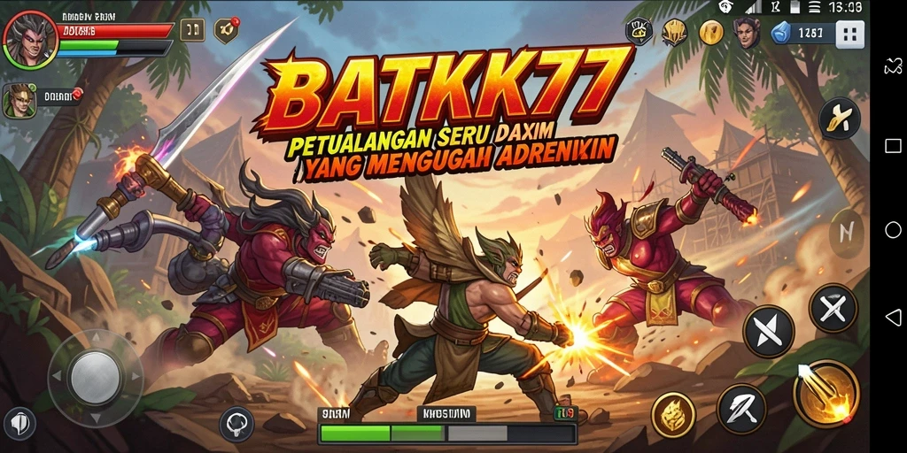 Tampilan gameplay seru dari BATIK77 yang menampilkan aksi dinamis dan grafis menawan.