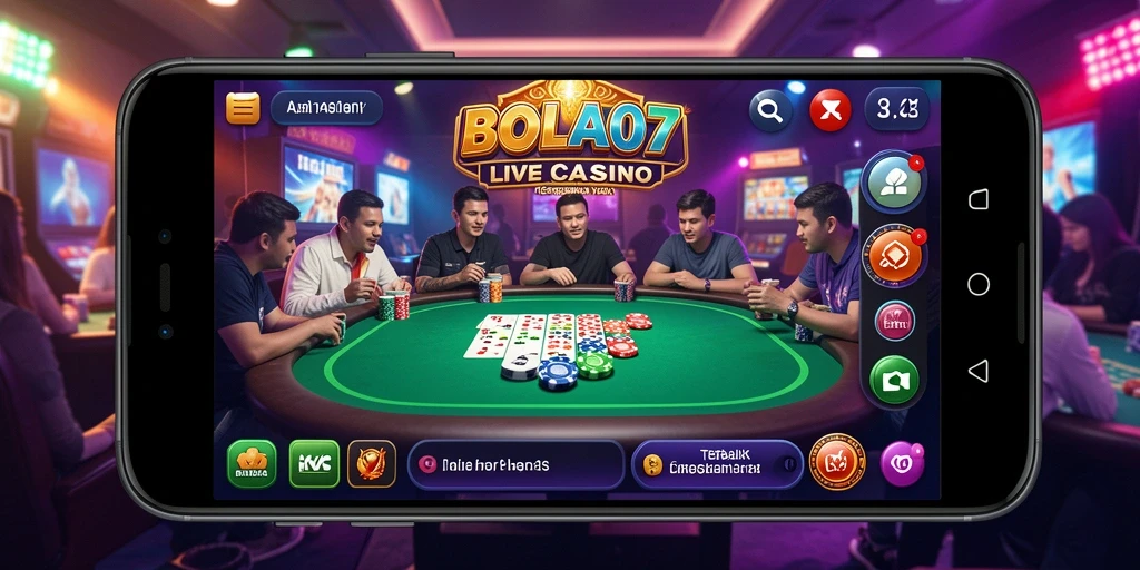 Tampilan gameplay BOLA07 yang mendebarkan di Live Casino.