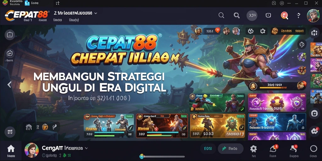 Tampilan gameplay menegangkan dari CEPAT88 dengan strategi yang kompleks.