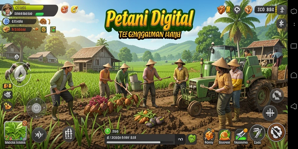 Screenshot CU888 menampilkan gameplay bertani yang seru dan interaktif.