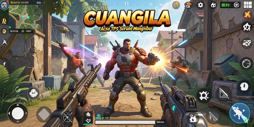 Screenshot menampilkan aksi seru dalam permainan CUANGILA dengan grafis keren.