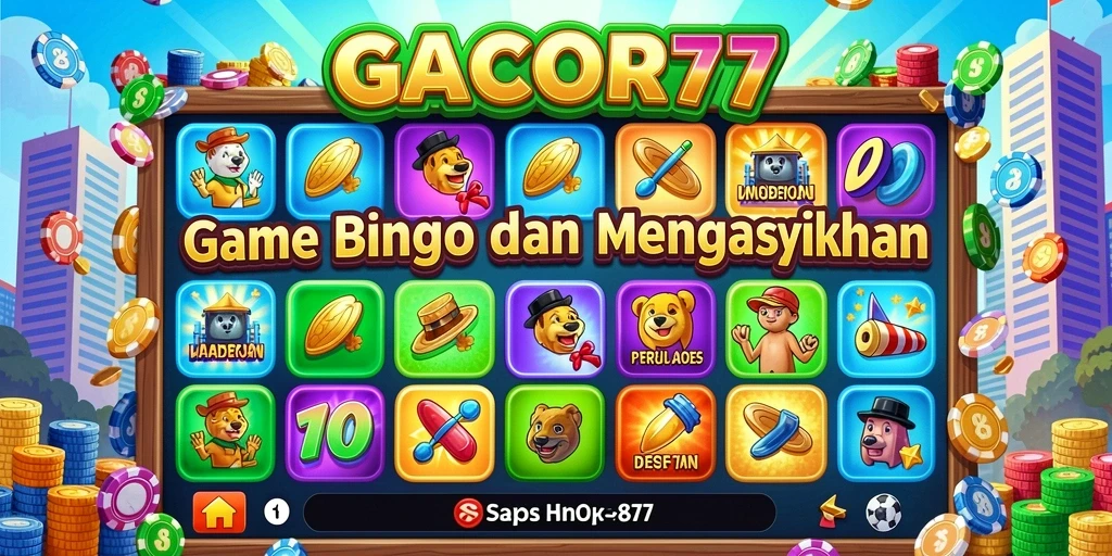 Tampilan screenshot GACOR77 menampilkan gameplay Bingo yang seru.