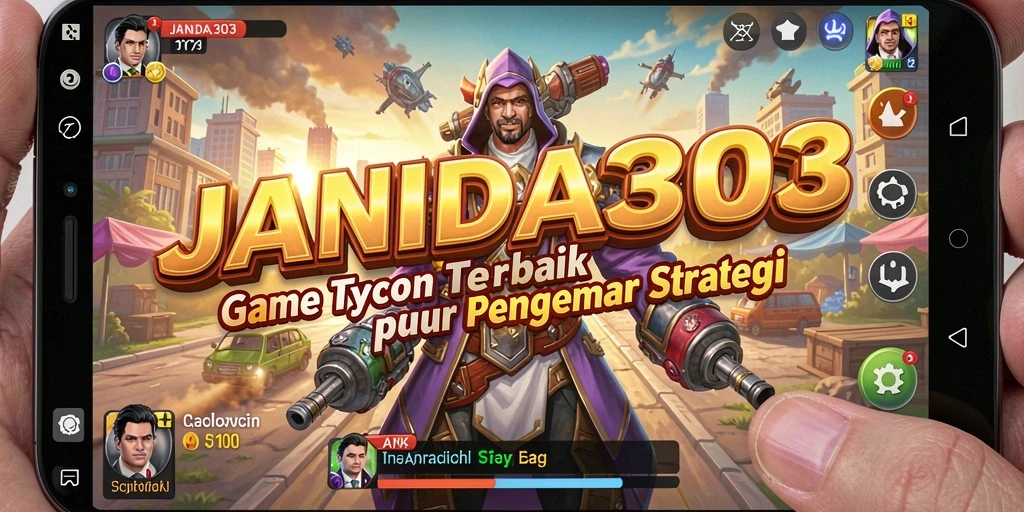 Screenshot utama yang menunjukkan serunya gameplay Tycoon JANDA303.