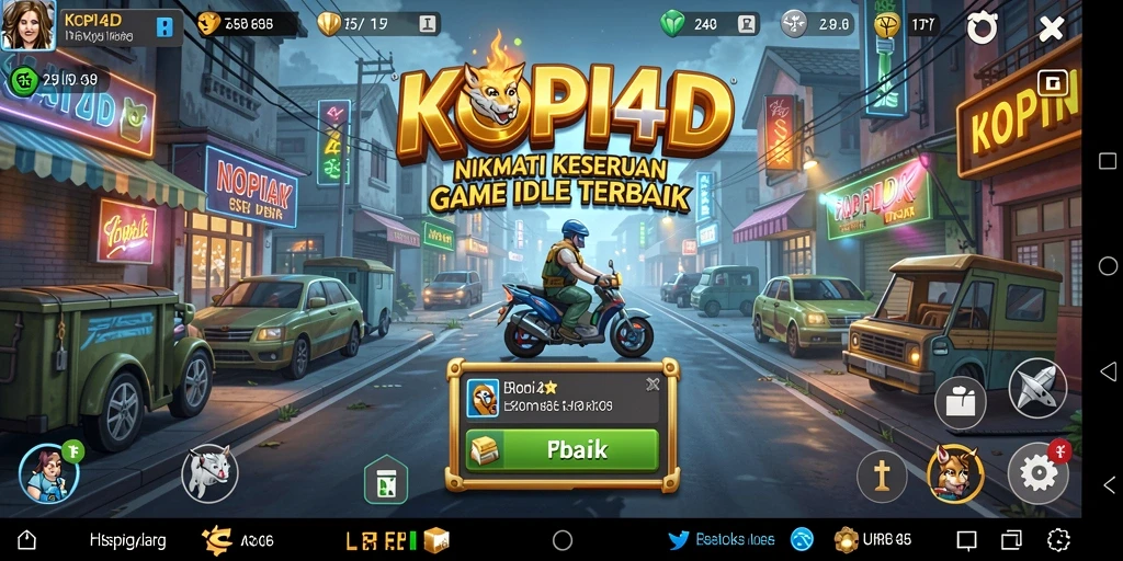 Gameplay menarik KOPI4D dengan elemen Idle.