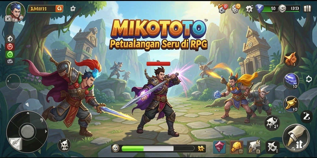 Tampilan gameplay seru dari MIKOTOTO dengan aksi RPG yang mengasyikkan.