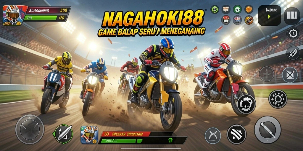 Gameplay menegangkan dalam balapan seru di NAGAHOKI88.