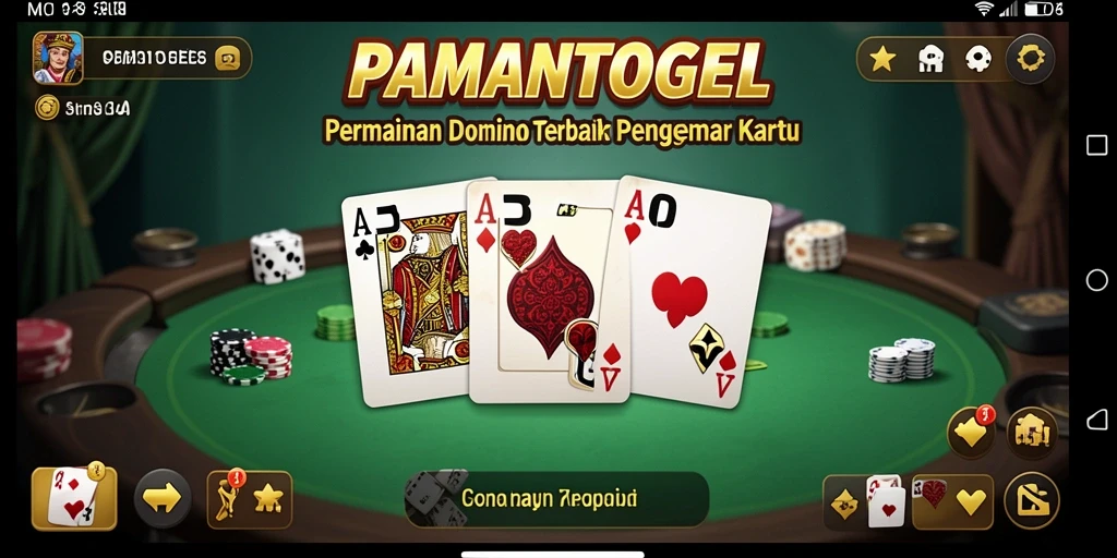 Tampilan permainan domino yang seru dan interaktif dalam PAMANTOGEL.