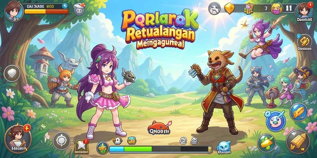 Tampilan menarik dari gameplay QQRP yang penuh warna.