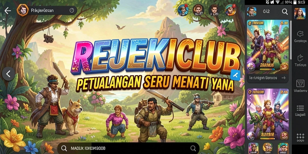 Tangkapan layar gameplay yang menggambarkan petualangan seru di REJEKICLUB.