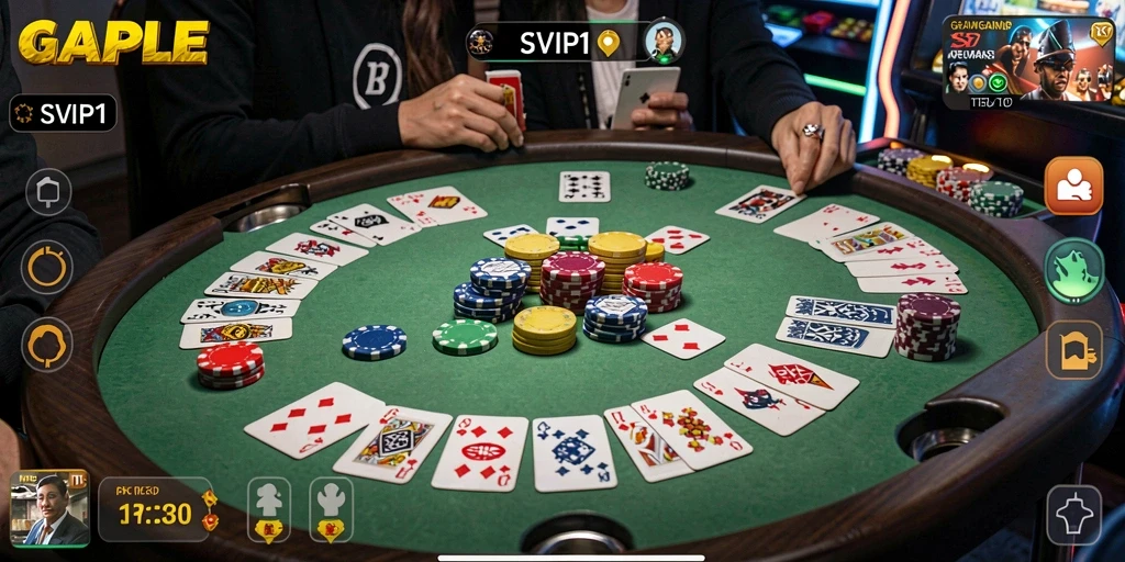 Tampilan gameplay seru Gaple di SVIP1.